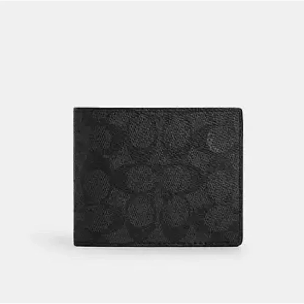 Coach 3-In-1 Wallet - Charcoal / Black